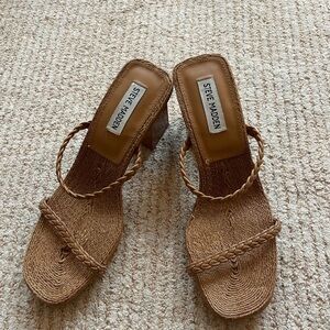 Steve Madden Women's Tan Sandals Braided